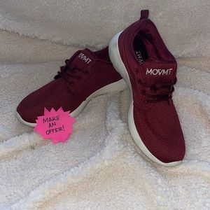 MOVMT WOMENS MAROON RUNNING SHOE SIZE 8.5 *LIKE NEW*